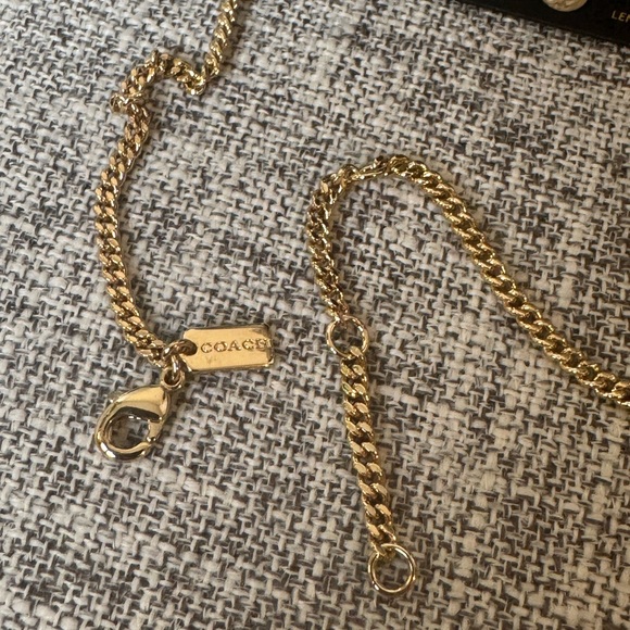 $129 COACH Enamel Necklace - Picture 3 of 4